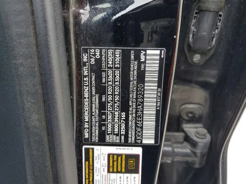 2017 MERCEDES-BENZ GLS 450 4MATIC  