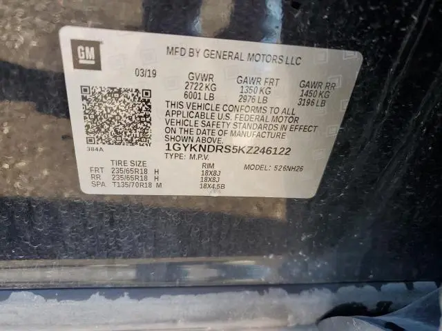 2019 CADILLAC XT5 LUXURY  