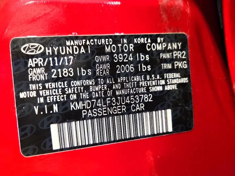 2018 HYUNDAI ELANTRA SE  
