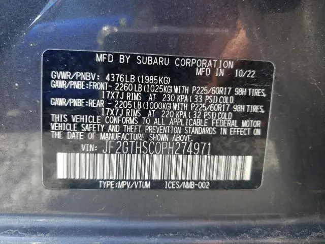 2023 SUBARU CROSSTREK SPORT