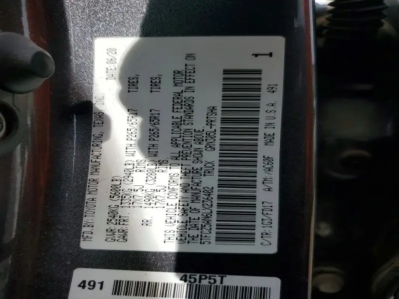 2020 TOYOTA TACOMA TRD SPORT  