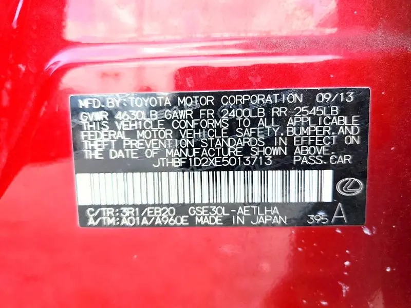 2014 LEXUS IS 250  
