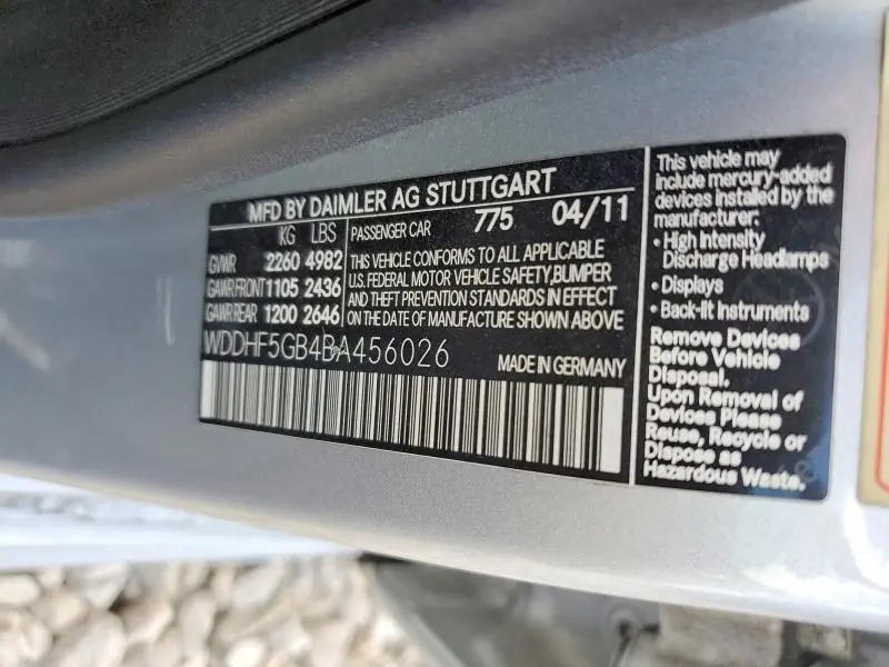 2011 MERCEDES-BENZ E 350  