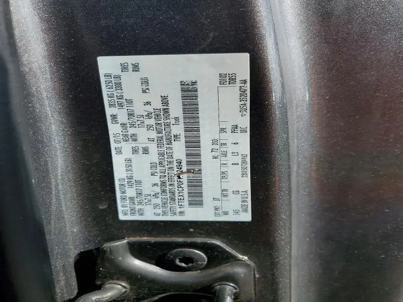 2015 FORD F150 SUPER CAB  