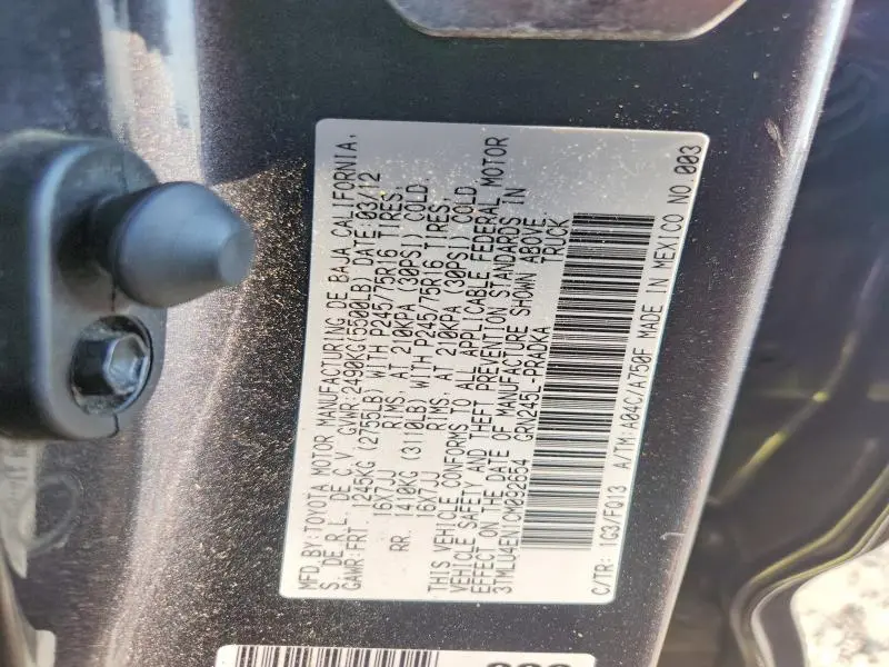 2012 TOYOTA TACOMA V6  