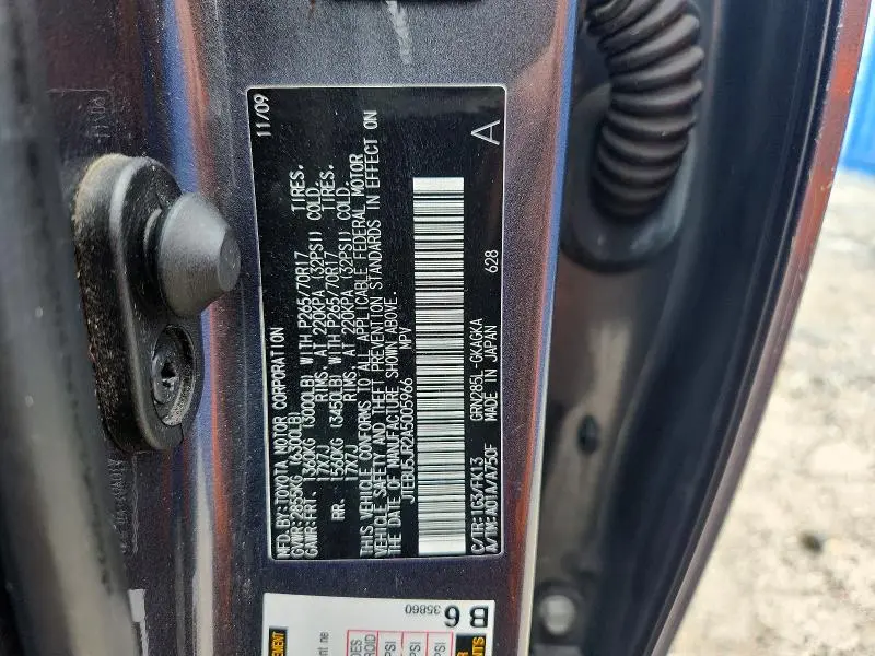 2010 TOYOTA 4RUNNER SR5  