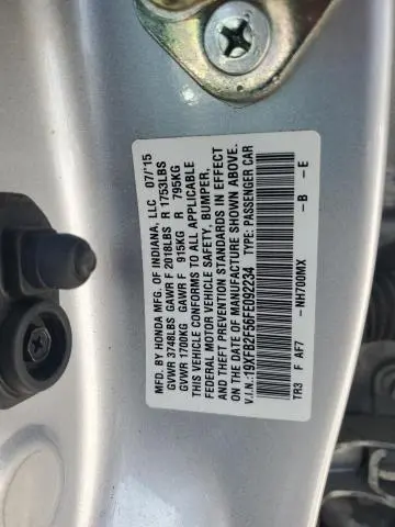 2015 HONDA CIVIC LX  