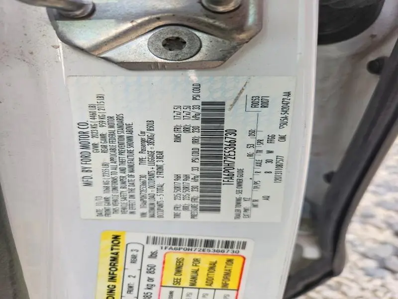 2014 FORD FUSION SE  