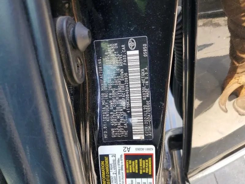 2011 TOYOTA AVALON BASE  