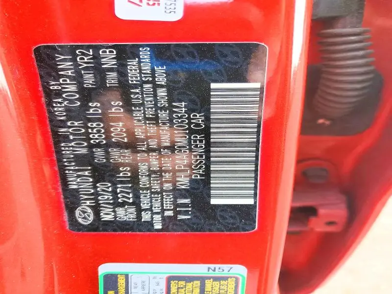 2021 HYUNDAI ELANTRA LIMITED  