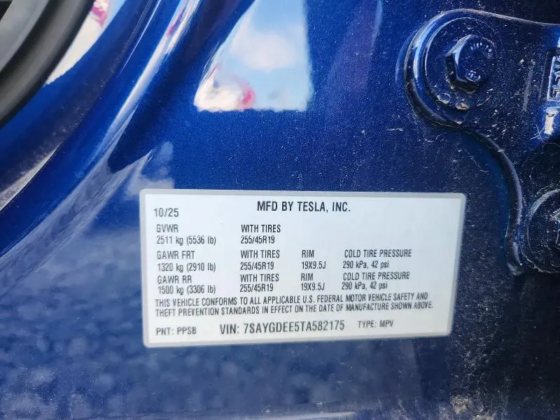 2026 TESLA MODEL Y   
