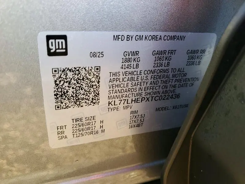 2026 CHEVROLET TRAX 1LT  