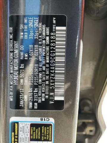 2012 HYUNDAI SANTA FE LIMITED  