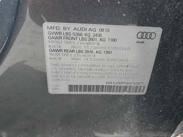 2014 AUDI Q5 PREMIUM PLUS  