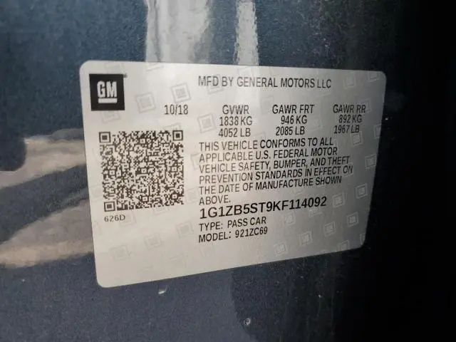 2019 CHEVROLET MALIBU LS  