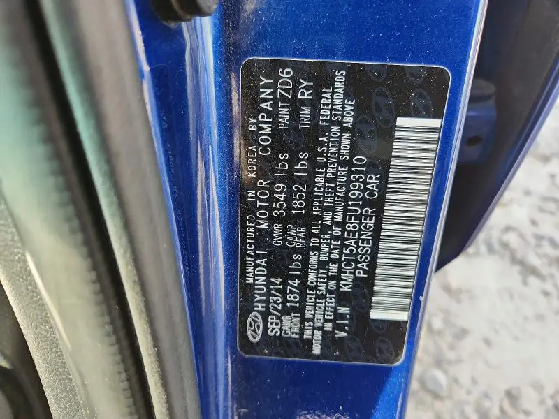 2015 HYUNDAI ACCENT GS  