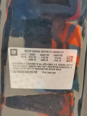 2013 CHEVROLET IMPALA LT