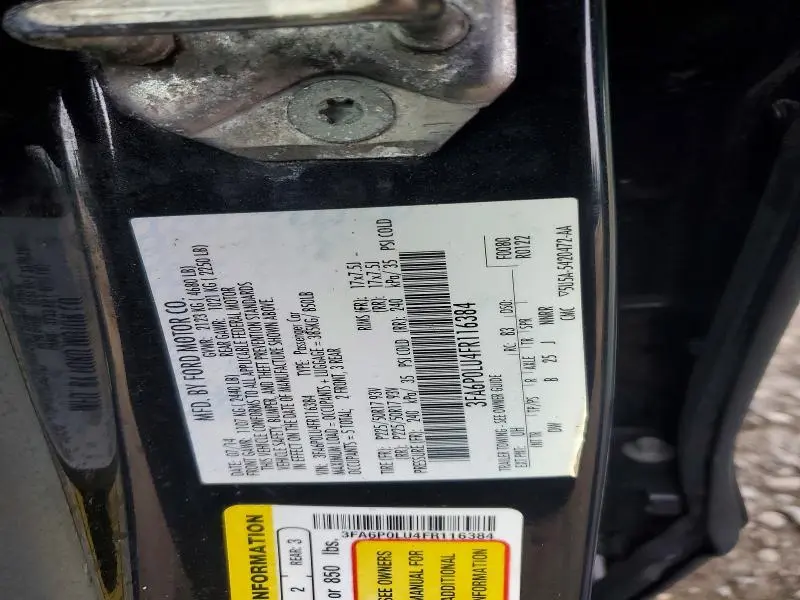 2015 FORD FUSION SE HYBRID  