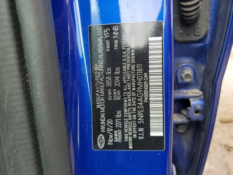 2021 HYUNDAI ELANTRA SEL  