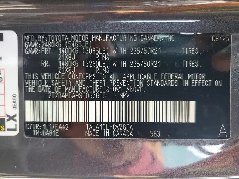 2025 LEXUS RX 350 PREMIUM  