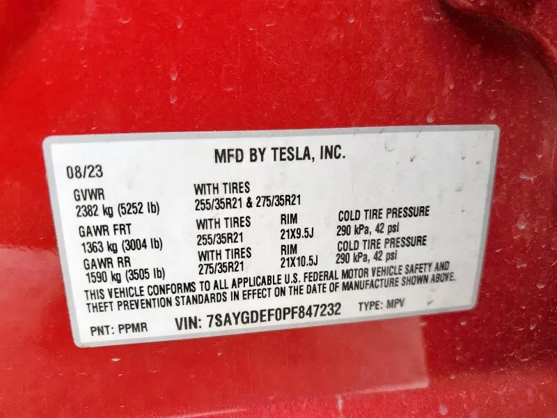 2023 TESLA MODEL Y   