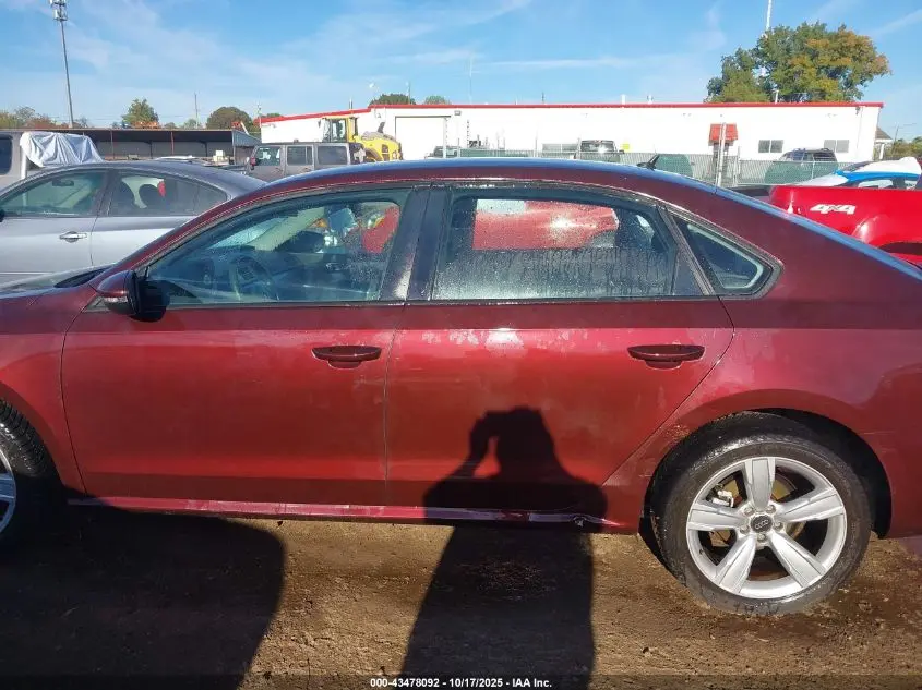 2012 VOLKSWAGEN PASSAT 2.5L S