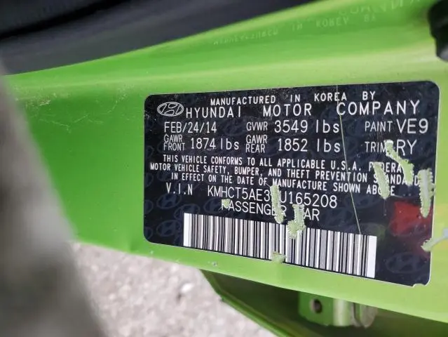 2014 HYUNDAI ACCENT GLS  
