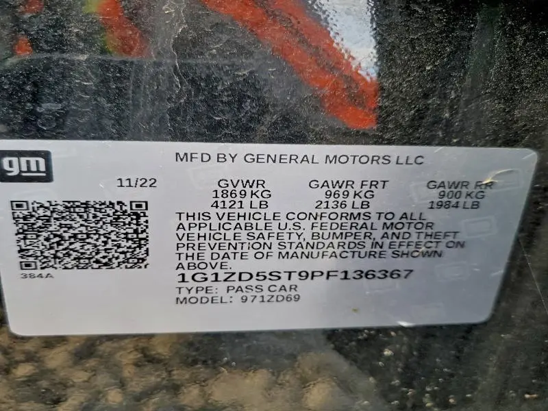 2023 CHEVROLET MALIBU LT  