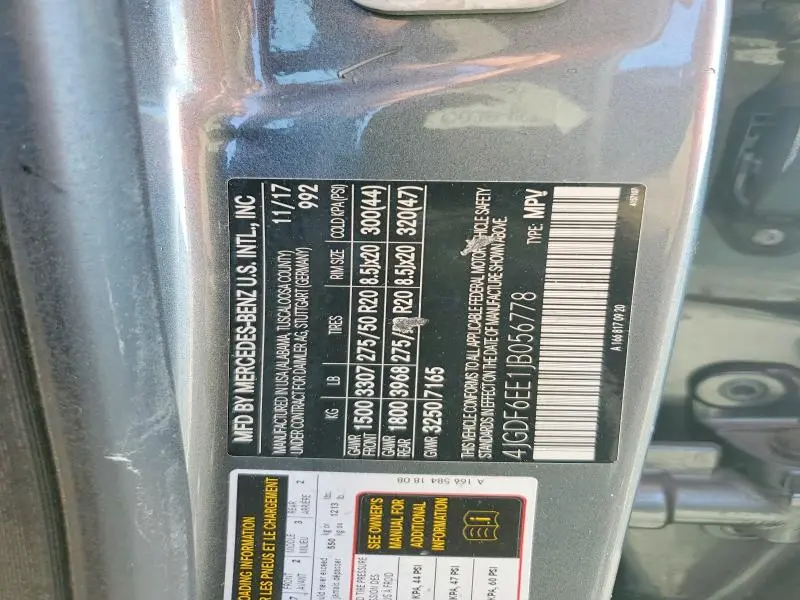 2018 MERCEDES-BENZ GLS 450 4MATIC  