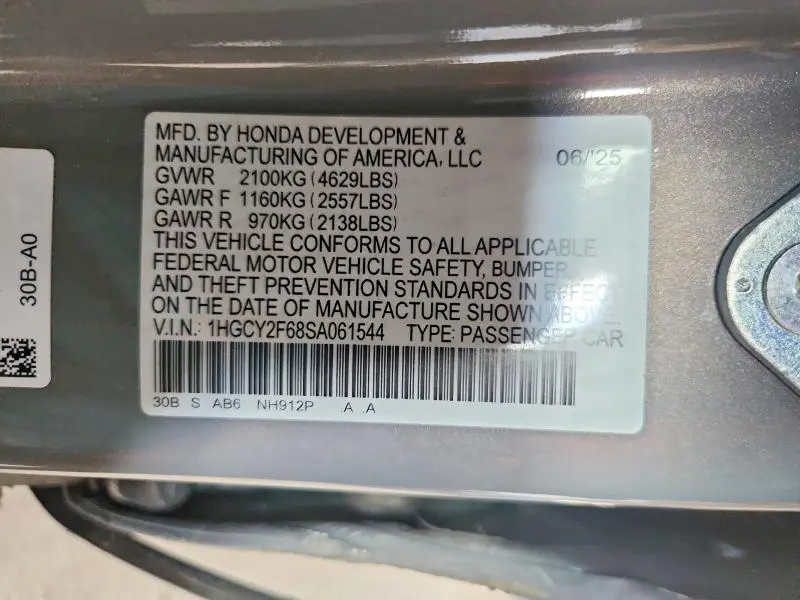 2025 HONDA ACCORD HYBRID EXL  