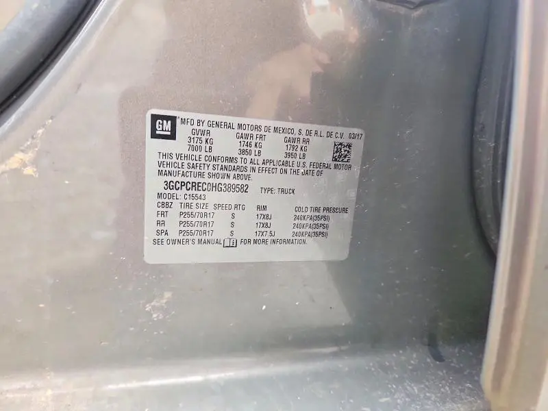 2017 CHEVROLET SILVERADO C1500 LT  