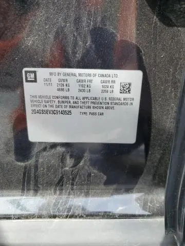 2012 BUICK REGAL PREMIUM  