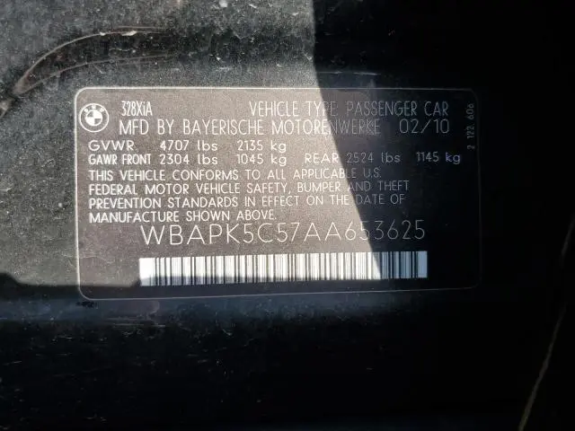 2010 BMW 328 XI SULEV