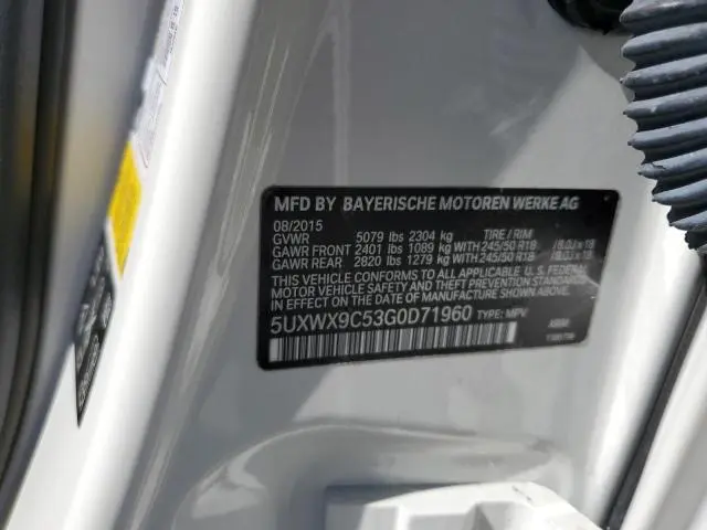 2016 BMW X3 XDRIVE28I  