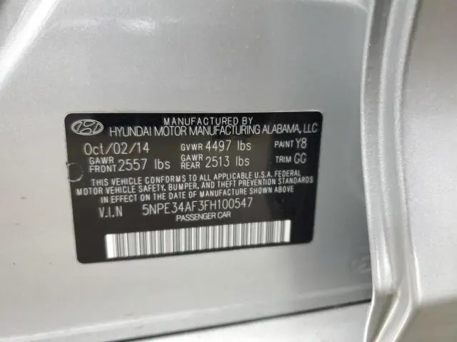 2015 HYUNDAI SONATA SPORT  