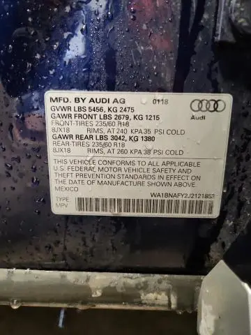 2018 AUDI Q5 PREMIUM PLUS