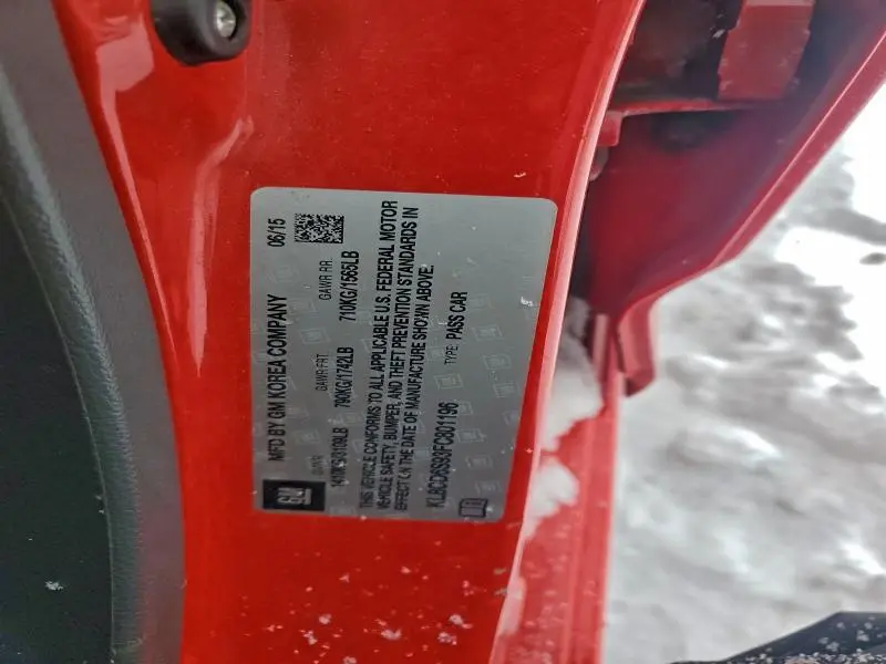 2015 CHEVROLET SPARK 1LT  