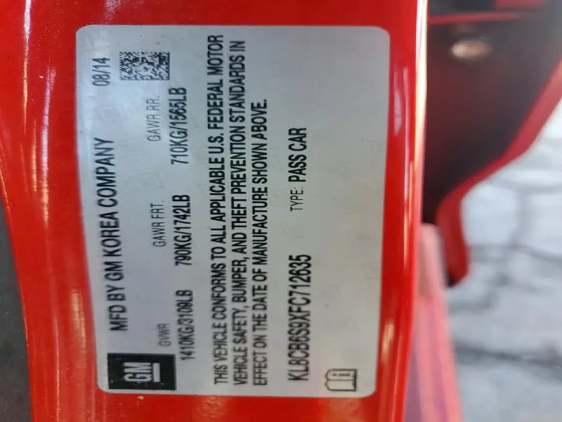 2015 CHEVROLET SPARK LS  