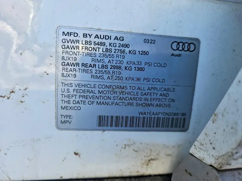 2022 AUDI Q5 PREMIUM PLUS 45  