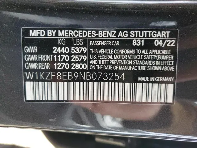 2022 MERCEDES-BENZ E 350 4MATIC  