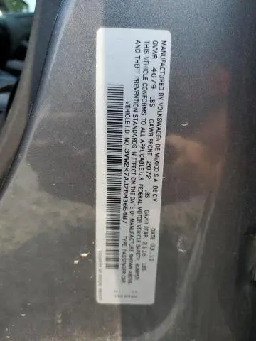 2011 VOLKSWAGEN JETTA BASE  