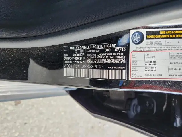 2016 MERCEDES-BENZ E 350  