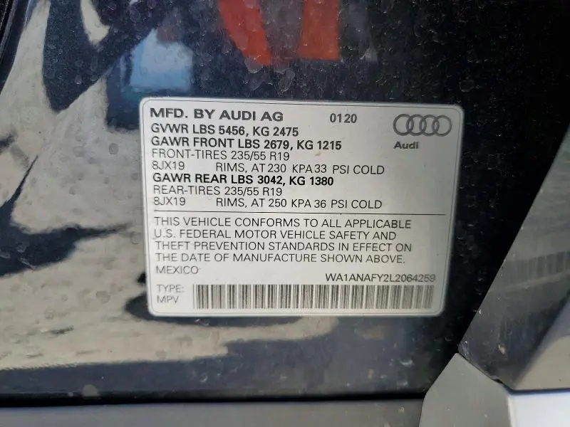 2020 AUDI Q5 PREMIUM  