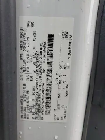 2016 FORD TRANSIT T-350  