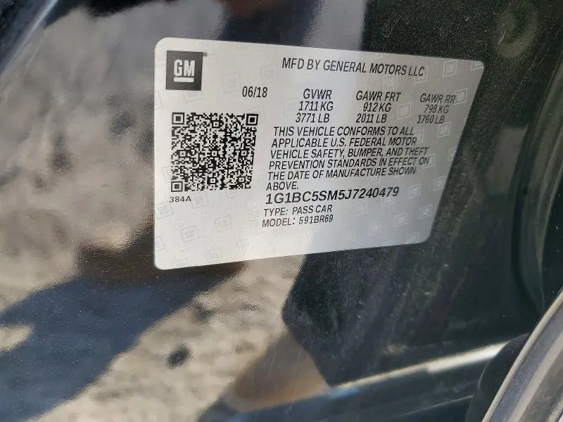 2018 CHEVROLET CRUZE LS  