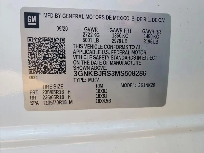 2021 CHEVROLET BLAZER 3LT  