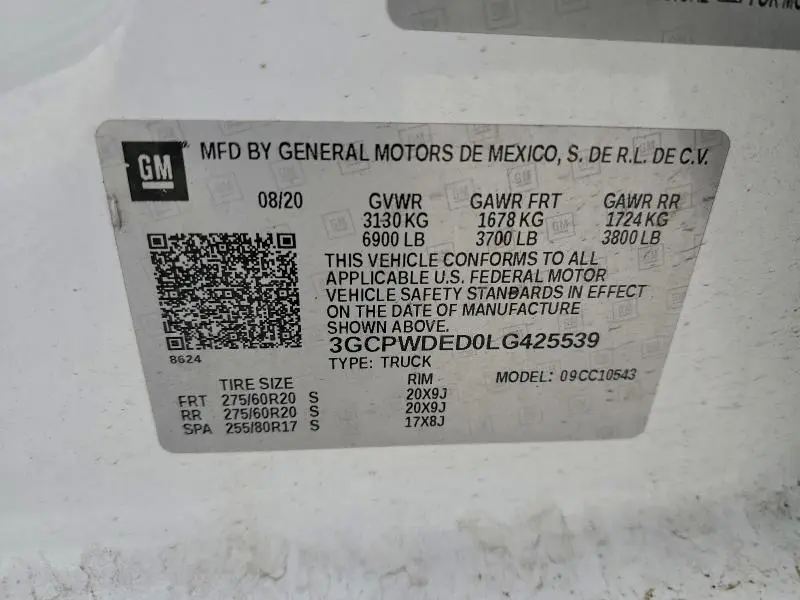 2020 CHEVROLET SILVERADO C1500 RST  