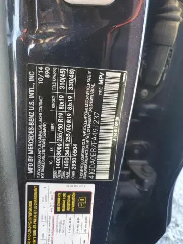2015 MERCEDES-BENZ ML 250 BLUETEC  