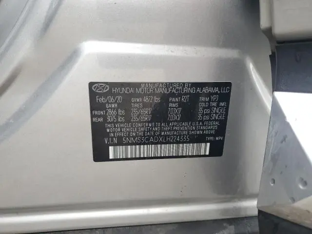 2020 HYUNDAI SANTA FE SEL  