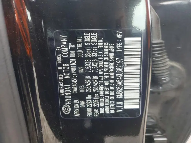 2019 HYUNDAI KONA ULTIMATE  